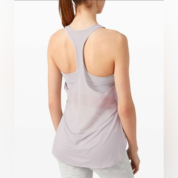 Lululemon Twist Around 2-in-1 Tank Iced Iris Size 6 - Picture 1 of 9